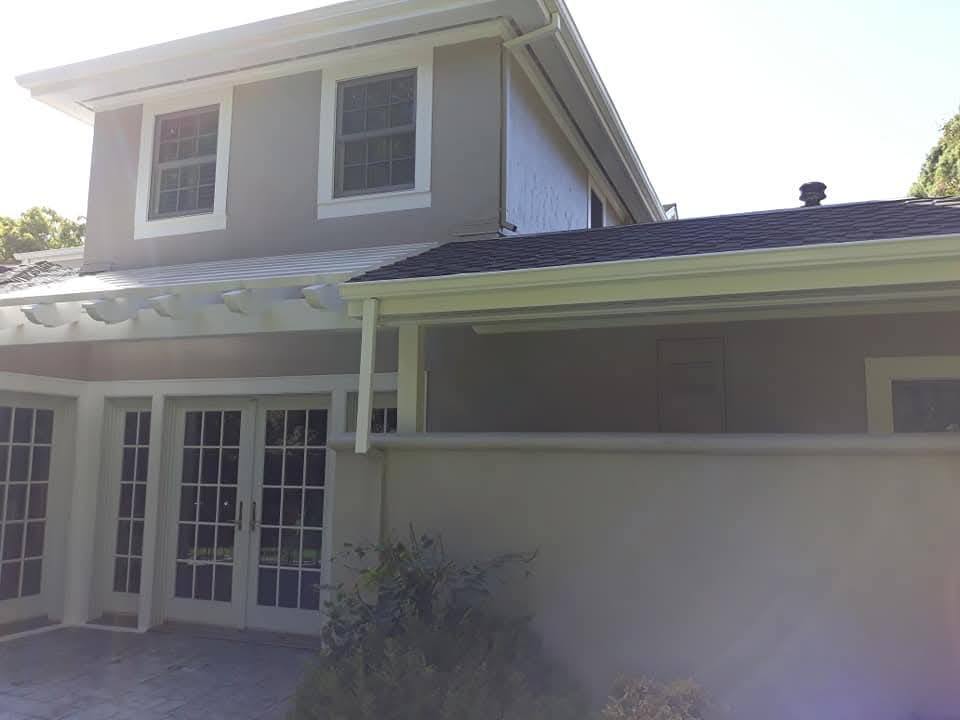 Exterior - Single-story house siding and trim refresh (beige/tan)