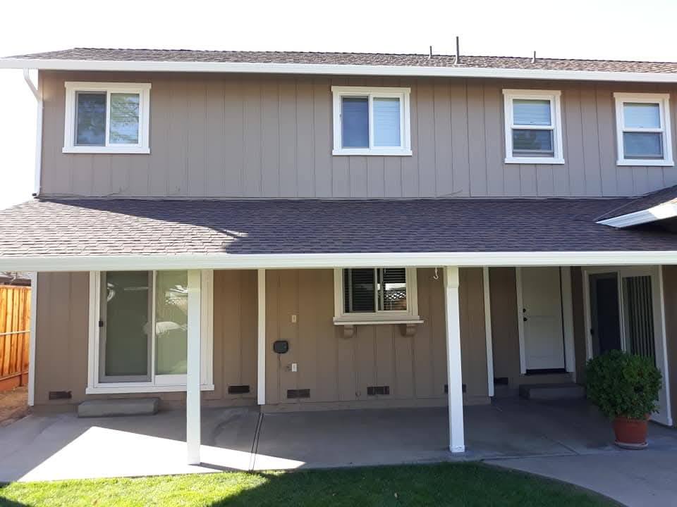 Exterior - Back porch pillars and siding transformation